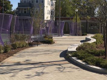 Serpentine Fence, Jamaica Plain South Street Mall and Court, by Beth Galston (Clements/Howcroft Photography)